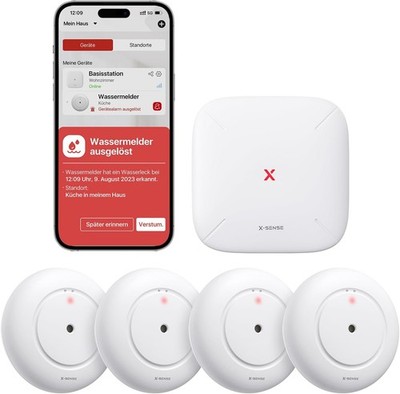 X-Sense Smart Wassermelder SWS55 WLAN Wassersensor