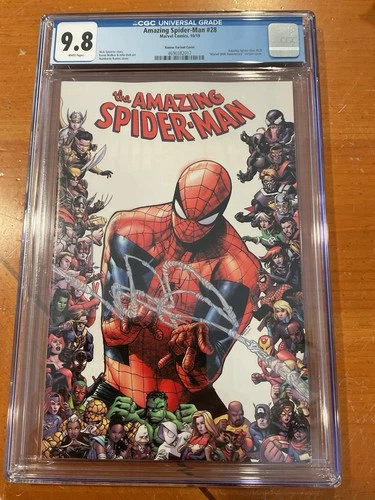 AMAZING SPIDER-MAN #28 10/19 CGC 9.8 #829 HUMBERTO RAMOS RARE VARIANT COVER