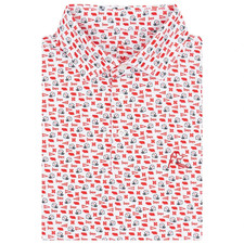 Rhoback The Nebraska Gameday Mens Short Sleeve Collegiate Polo Husker Style