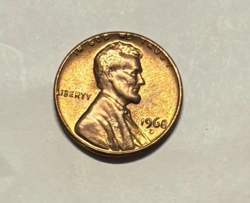 US Coins  1968-D Lincoln Cent  AU