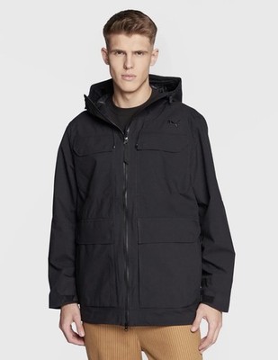 Men s XL- Puma Tech Sympatex Long Jacket 536054-01 Black $450