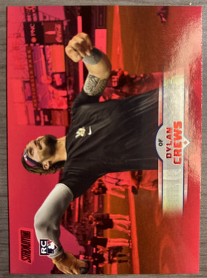 2025 Topps Stadium Club Dylan Crews #102 Rookie Red Parallel Nationals 