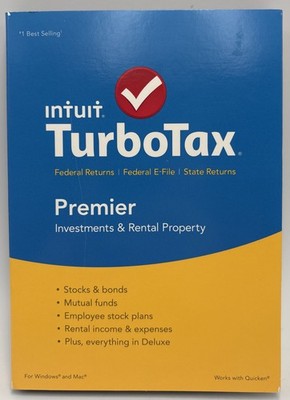 Intuit TurboTax Premier Federal & State: Investments & Rental Property, 2015