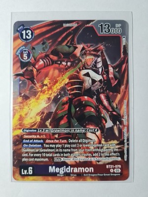 Digimon Megidramon · BT21-079 · Rare · World Convergence · EN   NM 