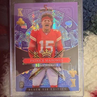 Wild Card 2026 Card Draw Stack'd Deck Black Tie Patrick Mahomes SDPC-PMN 3/3