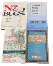 Vintage Software Programming Books Lot 4 Wein...