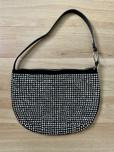 Bershka Diamanté Black Shoulder Bag - Picture 2 of 3