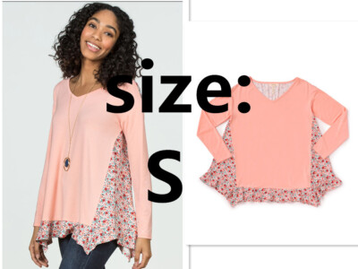 Matilda Jane Women's Pink Sing It Out Floral Long Sleeve Top Size S
