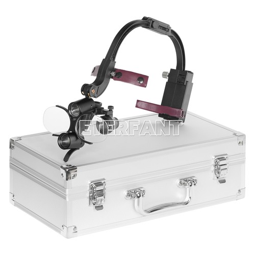 ETERFANT 3,5X Dental Chirurgisches Stirnband Binokular Lupen 5W LED Stirnlicht 2 LEDs - Bild 11 von 23