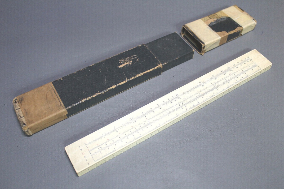 昭和レトロ SUN HEMMI ヘンミ計算尺 Bamboo Slide Rule No.260 機械