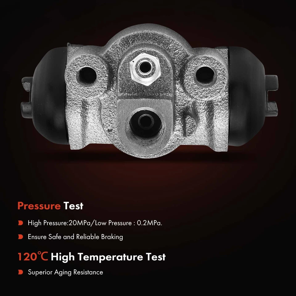 Cilindro de rueda de freno de tambor lateral conductor/pasajero trasero para Ford Festiva 1988-1993 Foto 4 de 4