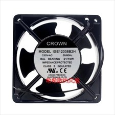 CROWN IGE12038B2H 230V 21/19W 12CM Cooling Fan