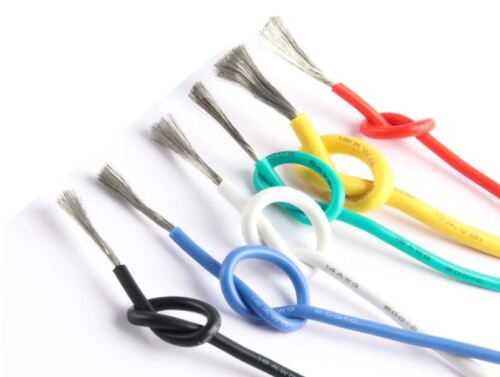 Cable de alambre de silicona suave flexible 4 AWG a 22 AWG muchos colores stock y vendedor del Reino Unido - Imagen 20 de 22