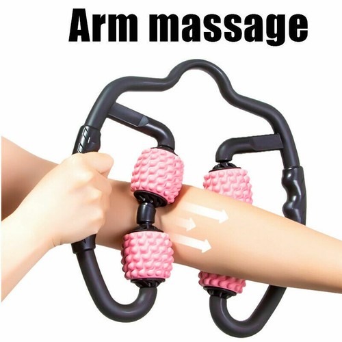 Xuerebs Yoga Fitness Muscle Relaxer Massager Roller For Leg Neck Arm 4 Roller - Picture 10 of 13