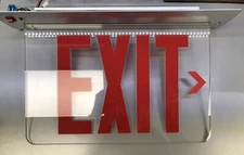 Used Emergency Exit Sign.