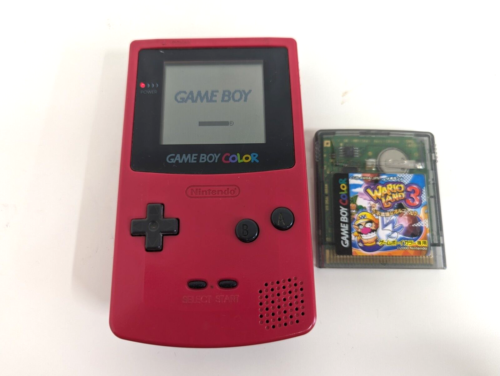 C63 Nintendo Gameboy Color console Red Japan GBC Region Free CGB-001 Game USED - 第 1/6 張圖片