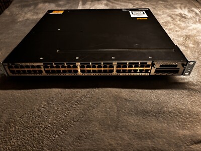 Cisco Switch Catalyst 3750X 48x 1GbE 4x SFP WS-C3750X-48T-L managed Switch