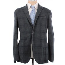 Boglioli NWT Cashmere Blend K Jacket Sport Coat Size 50R US 40R in Green/Blue