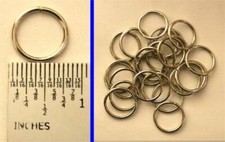 3/4" Nickel Plated Jump Rings for Stained Glass - 25 