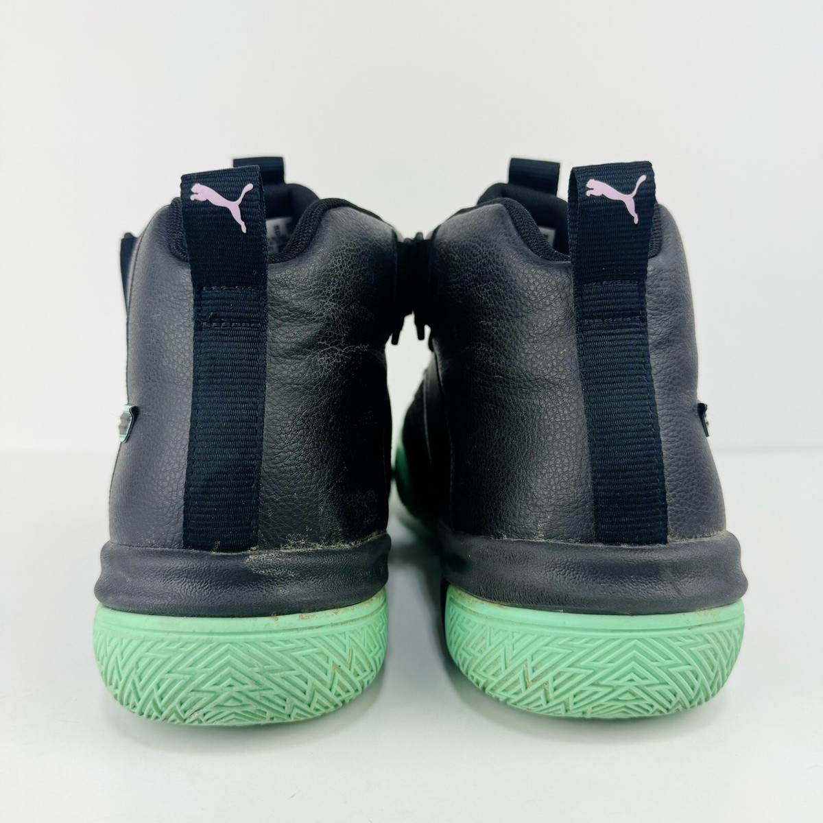 Mens Puma Legacy Dark Mode Puma legacy shoes dark mode size 12 black/orchid... | Depop main image 3