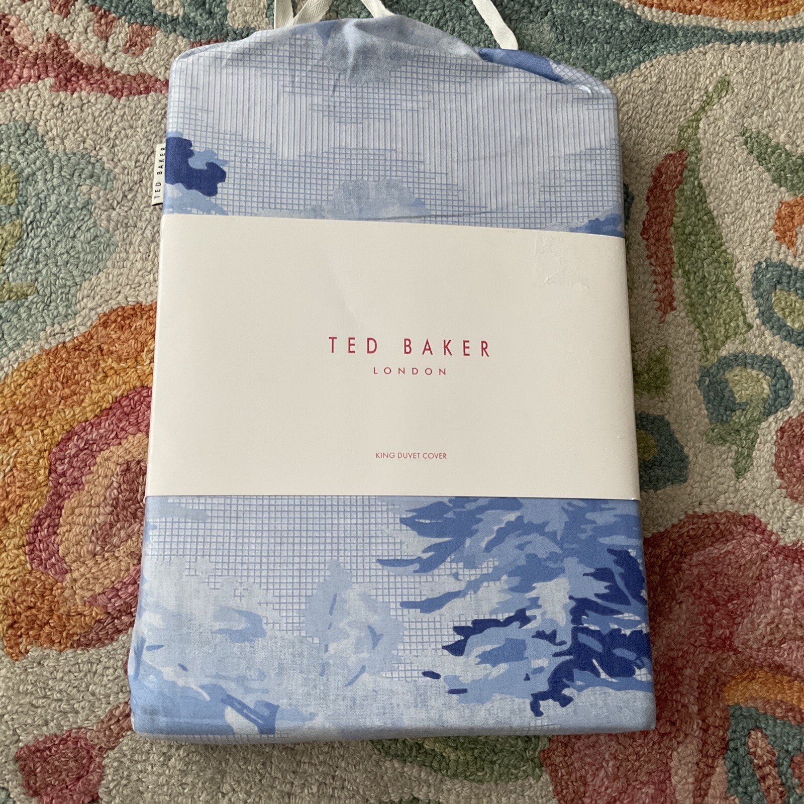 Ted Baker King Size Duvet Cover Landscape Toile Blue BNIP eBay