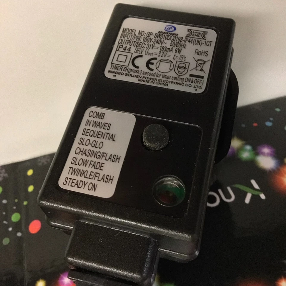 Knonew Christmas Lights. New Outdoor Lights, 98.5 ft Long, 1216 Warm White LED's - Image 4 of 4