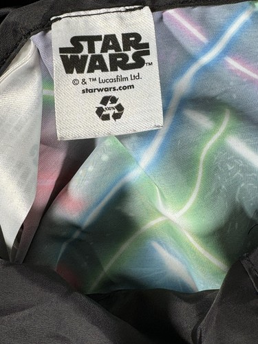 Disney Star Wars Jacket Youth 7/8 Kids Full Zip Lightweight 80s Retro Neon - Picture 8 of 10