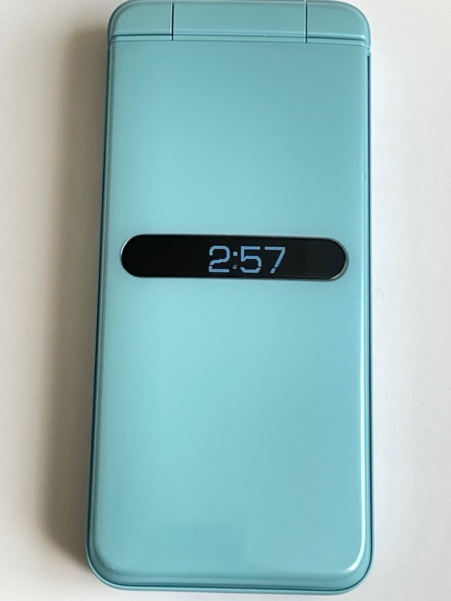 GRATINA （KYF42） KYOCERA GRATINA KYF42 Blue Android Flip Phone Unlocked From