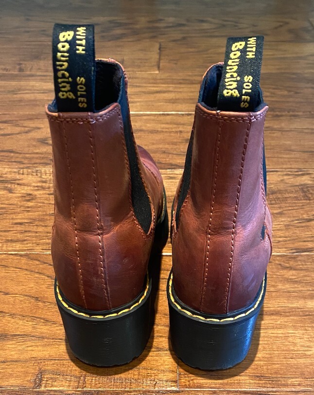 Dr. Martens Rustic Red Rometty Wyoming Leather Platform