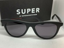 RetroSuperFuture 0QA Man Black Matte Frame Size 52mm Sunglasses NIB