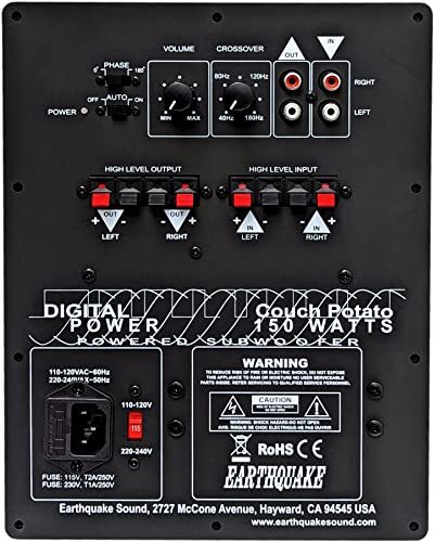 Earthquake Sound Cp8 Couch Potato 150w 