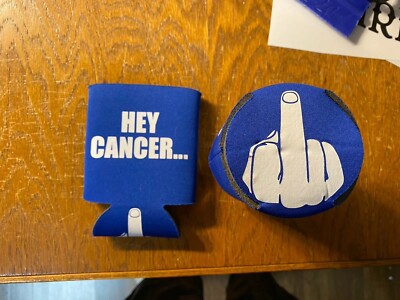 Hey Cancer F U Finger Funny Novelty Can Cooler Koozie