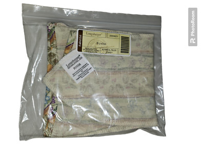 LONGABERGER FOYER BASKET Botanical Fields Stripe LINER  NEW