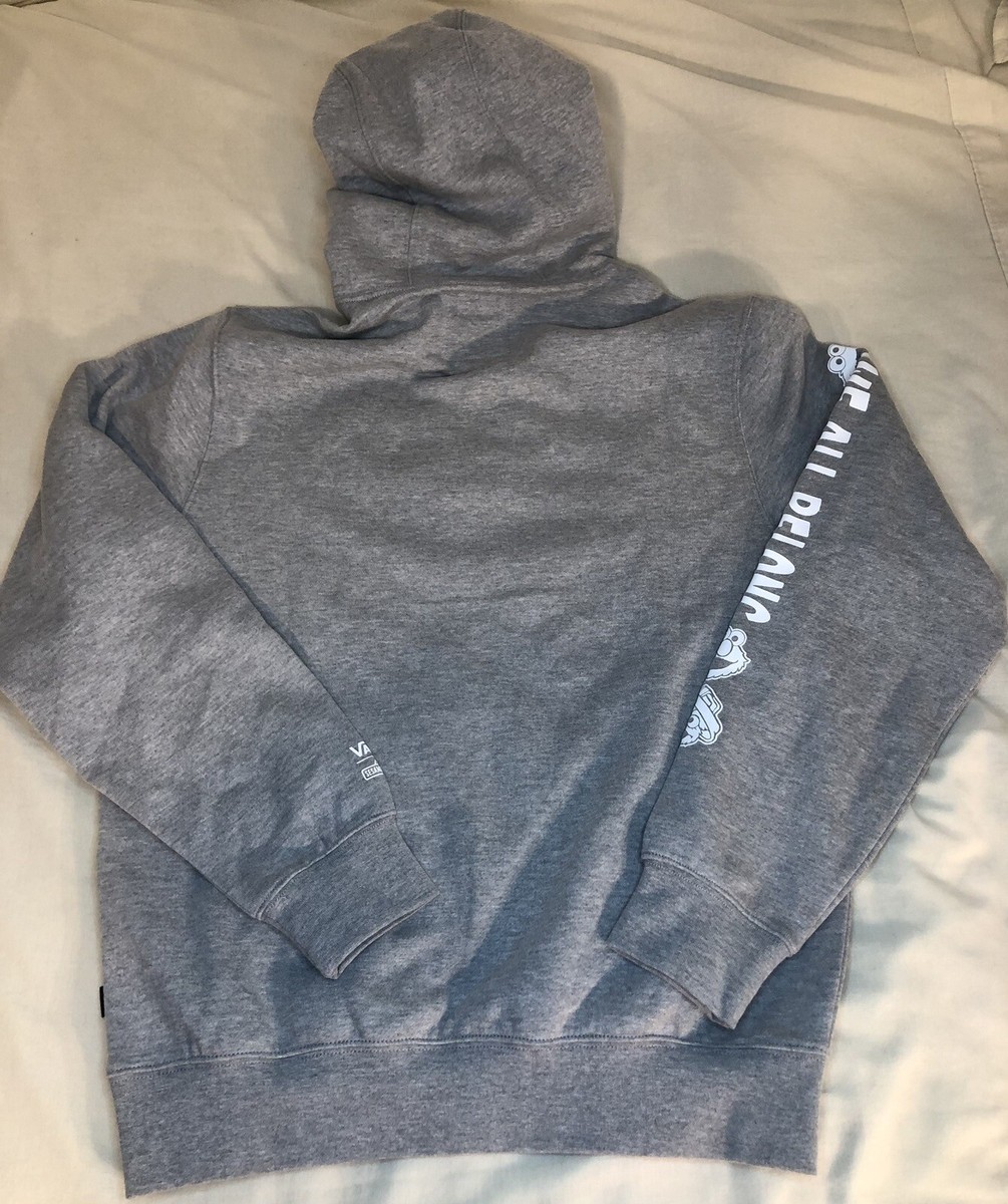Vans x SESAME STREET Hoodie Grey Size S Limited Edition | eBay