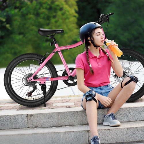 20" Boys Girls Bike, 7 Speed, Front Suspension, Disc Brake,V-Brake for Ages 8-12 - Picture 38 of 48
