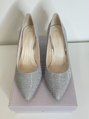 Rainbow Club Stella Silver Party Wedding Shoes Size UK/40 EU
