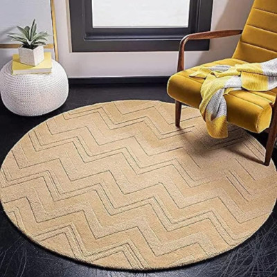 Round Rug, 8 ft Round Rug, Hand Tufted, 9x9, 10x10 Wool Round Carpet ...
