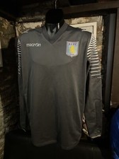 ASTON VILLA FOOTBALL SWEATSHIRT MACRON LARGE L 