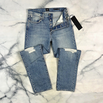Edwin Tash Relaxed Jeans Size 24 Waist Button Fly Surrender Boyfriend Distressed
