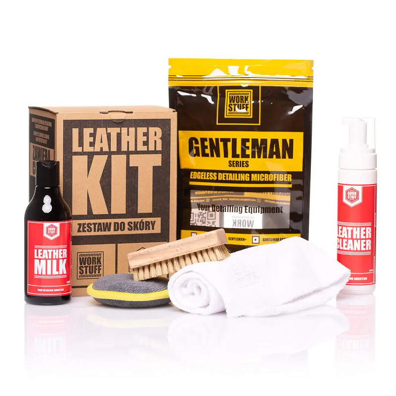Kit complet entretien cuir de voiture et canapé salon soin mat Good Stuff