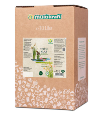 Multikraft Teich Klar 10L für glasklare Biotope Teiche Effektive Mikroorganismen