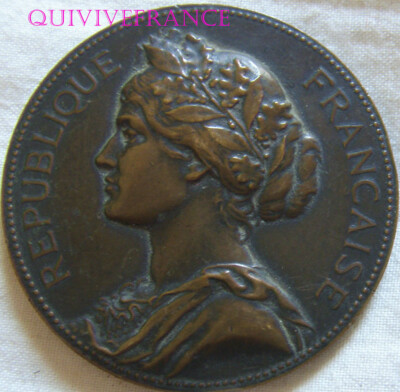 Fichier:Médaille Cours d'adultes Vienne 1905. Graveur Alphée DUBOIS (1831-1905