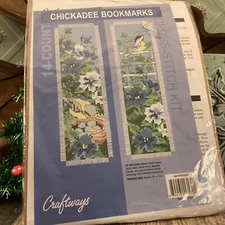 Bird Bookmarks Kit Craftways Chickadee Bookmarks Cross Stitch 180009 Blue Yello