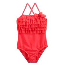 NWT Girls 4 OSHKOSH Pink Ruffled Swimsuit