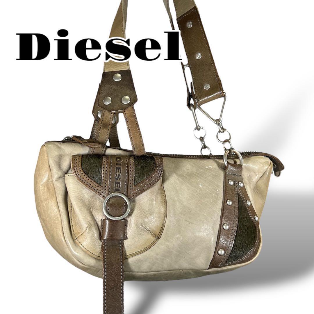 Diesel Men Vhtf Archive Vintage Y2K Crescent Unborn calf 90 00S  