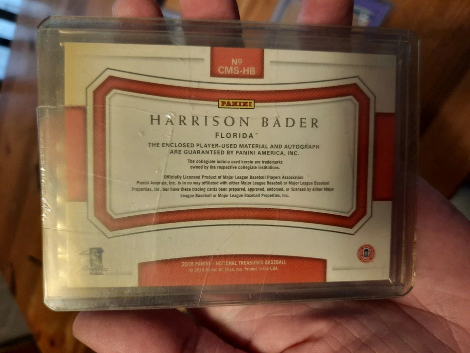 Z Harrison Bad 2018 National Treasures Patch /Auto # 19/49 CARDINALS MINT MINT - Image 3 of 3