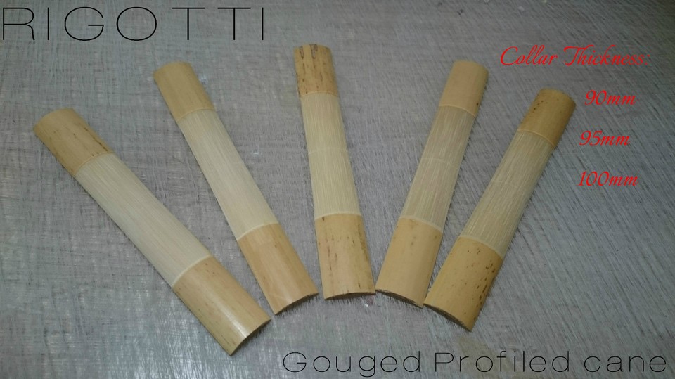 RIGOTTI Bassoon Cane GOUGED PROFILED PREMIUM QUALITY 50 pieces FREE