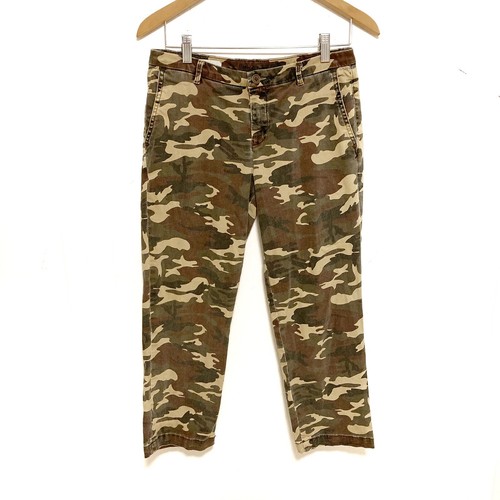 Kloth camo Gwen relaxed trouser crops 