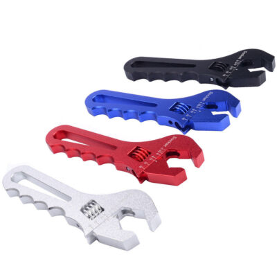 7 Piece AN Wrench Set - Double Hose Ended Spanner Tools AN3 To AN20 - Anodized Aluminum