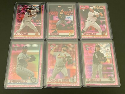 U-Pick 2019 Topps Chrome Pink Parallel Cards (Kershaw, Sale, Turner, Kopech..)!